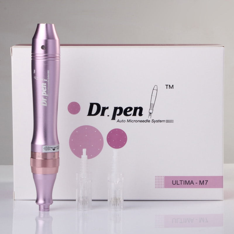 Electric Dr. Pen Ultima M7 Micro Needling Derma Pen - Including 10 Pcs 12 Cartridges