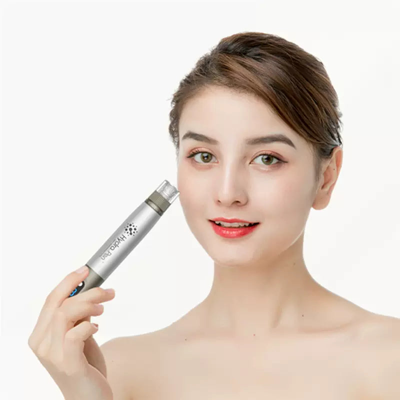 Dr. Pen Hydra H3 All-in-One Microneedling Device - Includes 10 Replacement Cartridges for Enhanced Skin Treatment