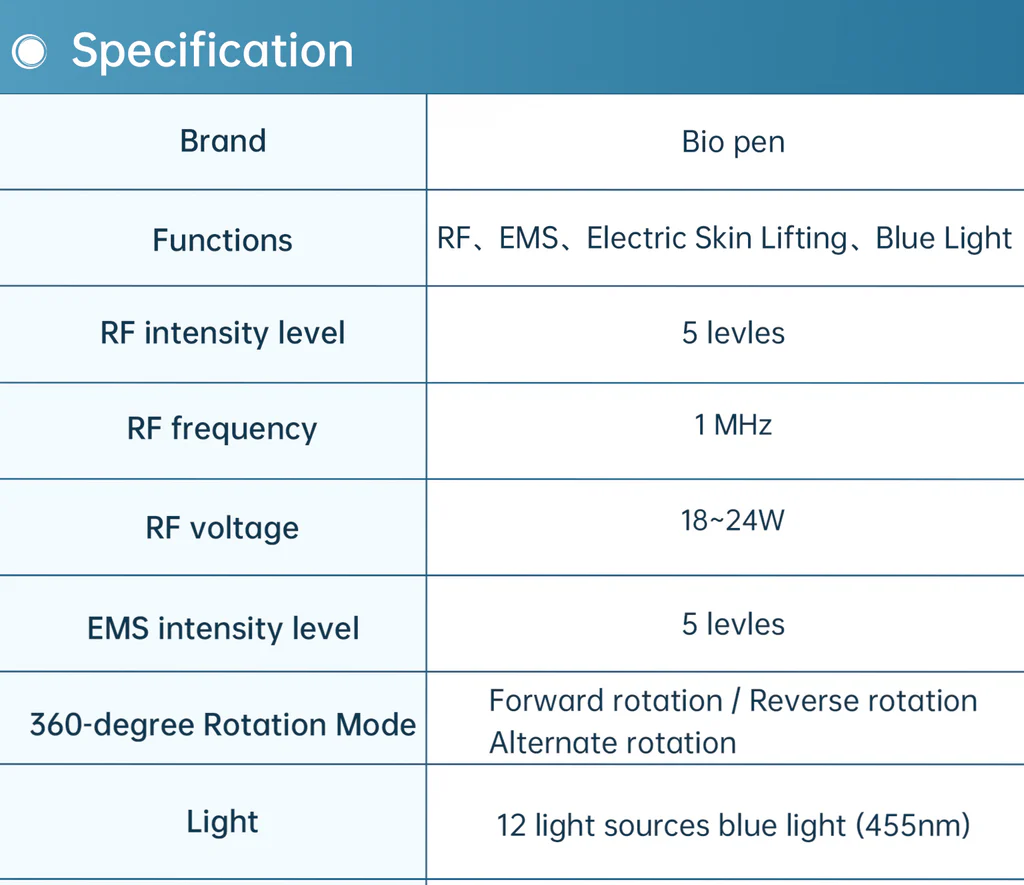 Bio Pen T6 By Dr. Pen Professional Radio Frequency Skin Tightening and Lifting Device