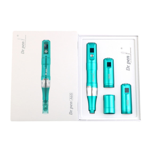 Dr. Pen A6S Smart Microneedling Pen - Includes 10 Replacement Cartridges for Effective Skin Treatment