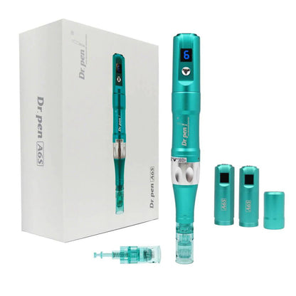 Dr. Pen A6S Smart Microneedling Pen - Includes 10 Replacement Cartridges for Effective Skin Treatment